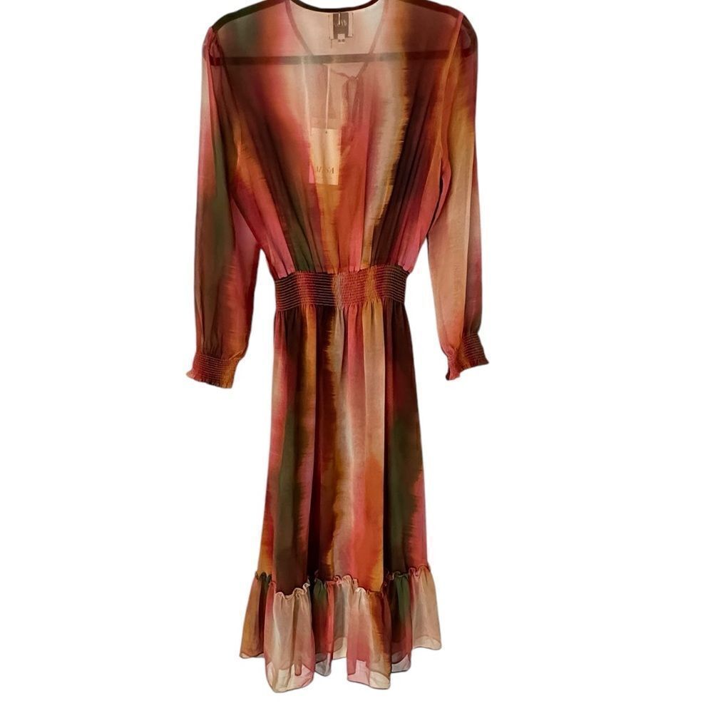 Misa Los Angeles Poppy Midi Dress in Jaipur Ombre | Size S - Picture 6 of 9